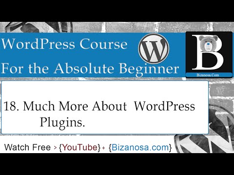 18. Much More about WordPress Plugins