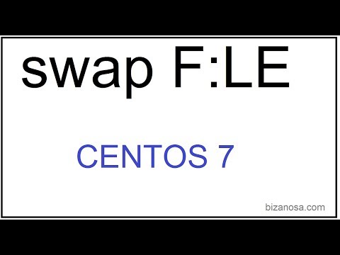 How to create a Swap FILE in CentOS 7 - with Video
