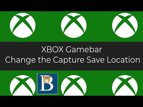 Change XBox Game Bar Captures Location [Video]