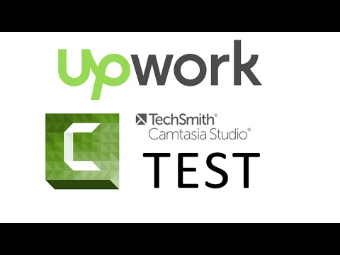 Upwork Camtasia test answers as I take the test plus result