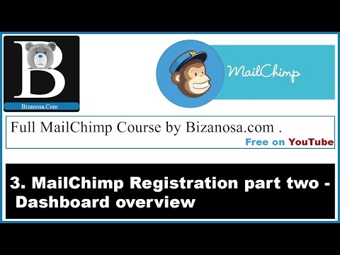 3. MailChimp Dashboard overview - Bizanosa Mailchimp course