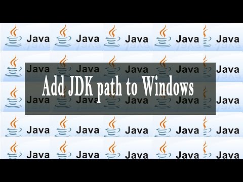 Add jdk path to Windows - Java Development Kit Path