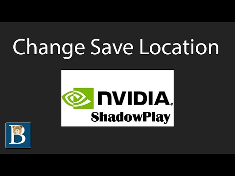 Nvidia In game overlay Change recording game save location