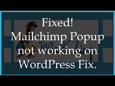 Mailchimp popup not working on Wordpress [Fix]