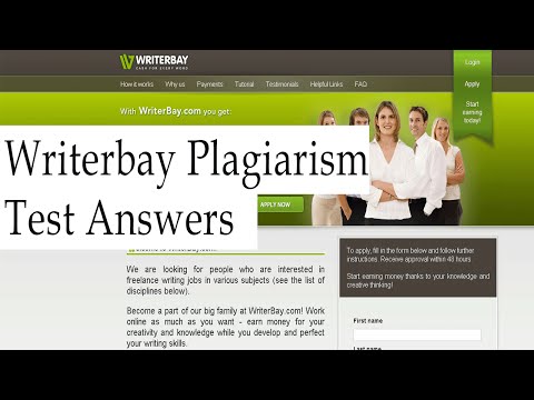 writerbay plagiarism test answers