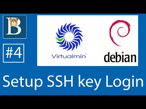 #4 Setup SSH Authentication using Git Bash on Windows - Virtualmin tutorial on Debian 10