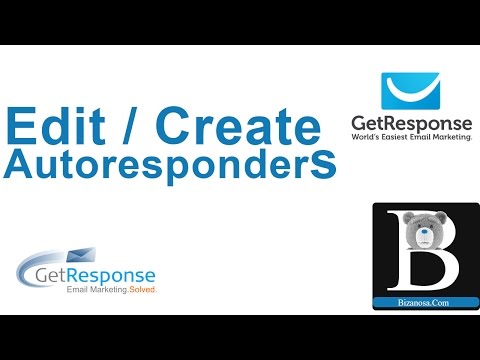 Edit Getresponse autoresponders - Create/ edit autoresponders
