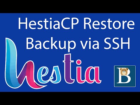 Hestia backup restore SSH - Import HestiaCP backup command line