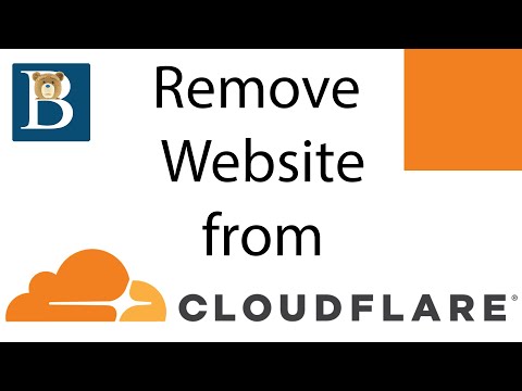 How to Delete Cloudflare site - Remove Website from Cloudflare