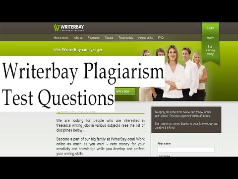 Writerbay plagiarism test questions