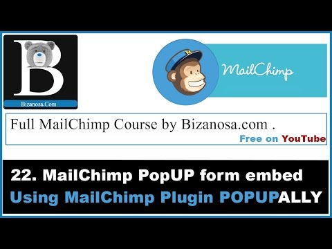 22.PopUp SIgnUP form in WordPress POPUPALLY PLUGIN - MailChimp Course