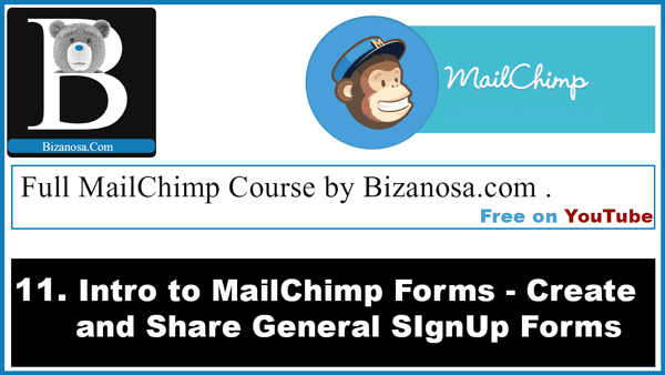 11. Introduction to general forms in MailChimp