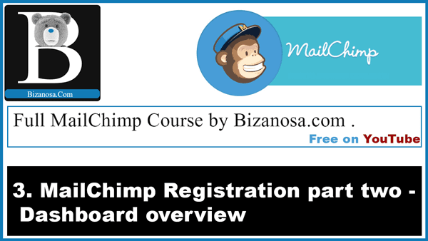 MailChimp course dashboard overview
