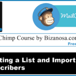 Creating a MailChimp list and importing subscribers