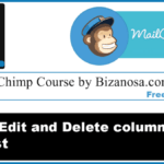 Edit and delete lists in Mailchimp