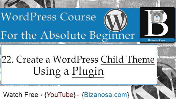 22. WordPress Child Theme Plugin