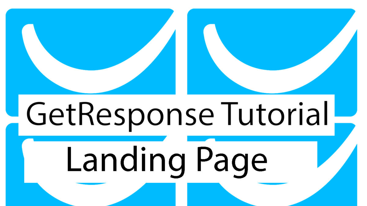 Getresponse Landing Page tutorial