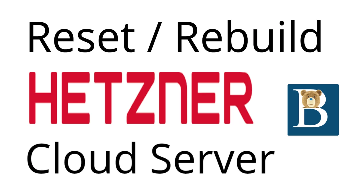 How to Rebuild Hetzner server and log in via SSH