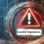 An error occurred during the signature verification